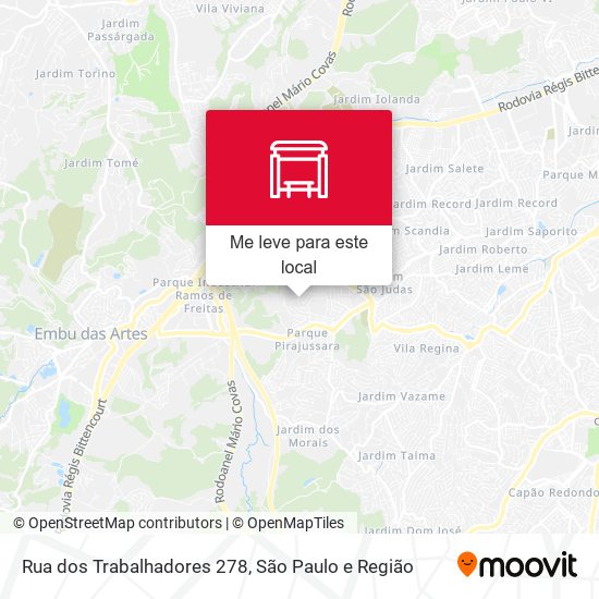 Rua dos Trabalhadores 278 mapa