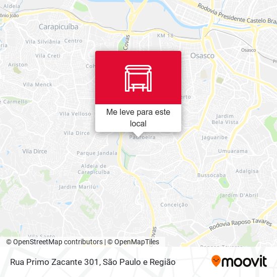 Rua Primo Zacante 301 mapa