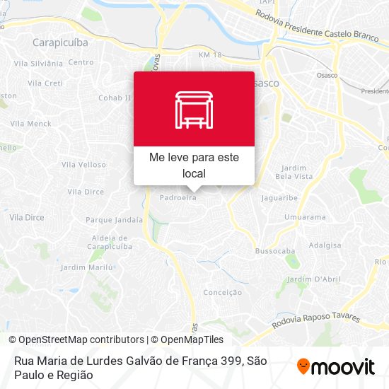 Rua Maria de Lurdes Galvão de França 399 mapa