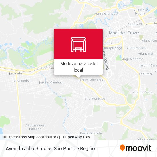 Avenida Júlio Simões mapa