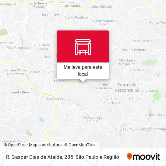 R. Gaspar Dias de Ataíde, 285 mapa