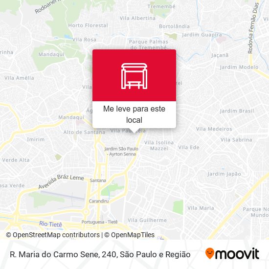 R. Maria do Carmo Sene, 240 mapa