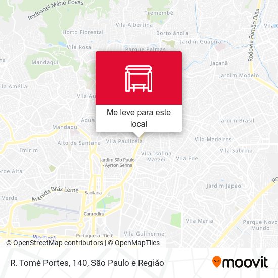 R. Tomé Portes, 140 mapa