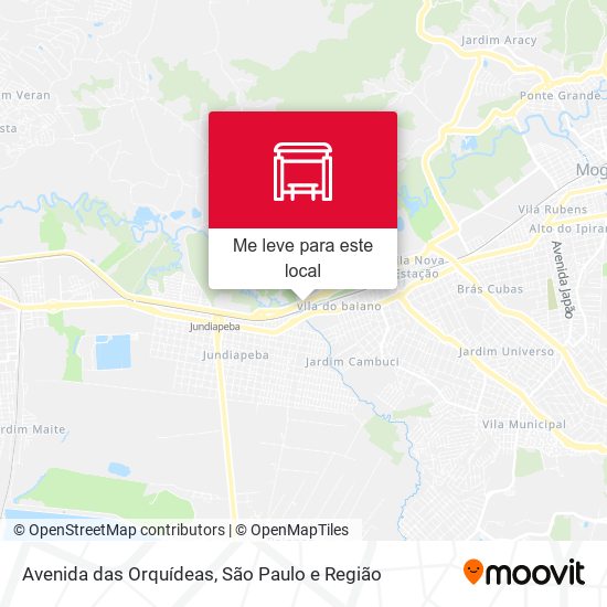 Avenida das Orquídeas mapa