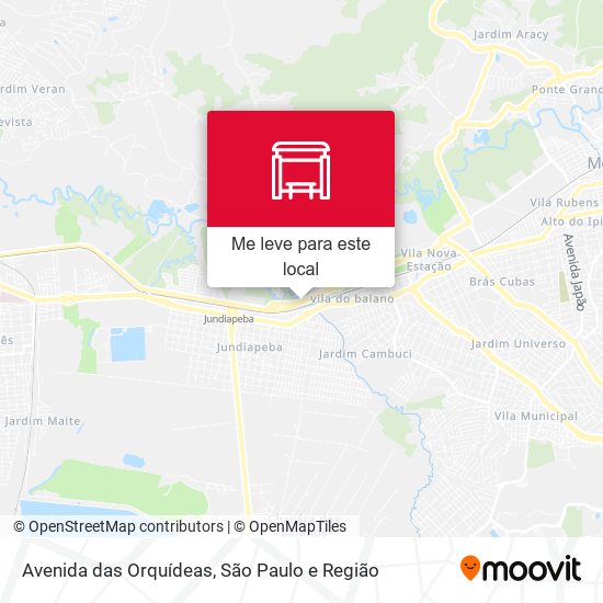 Avenida das Orquídeas mapa
