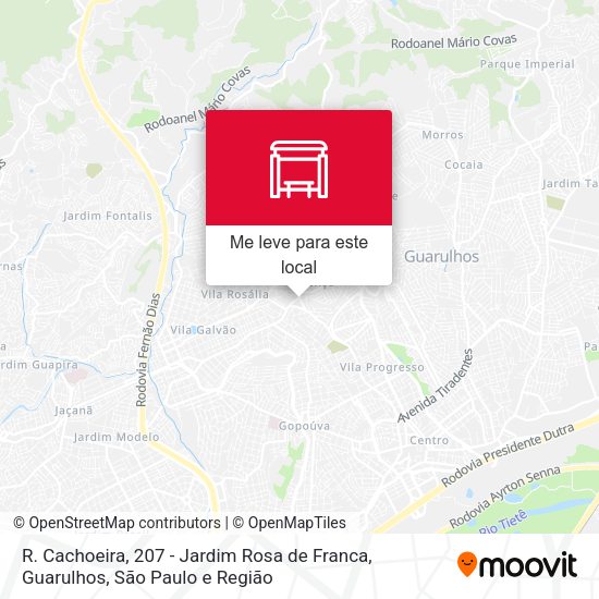 R. Cachoeira, 207 - Jardim Rosa de Franca, Guarulhos mapa