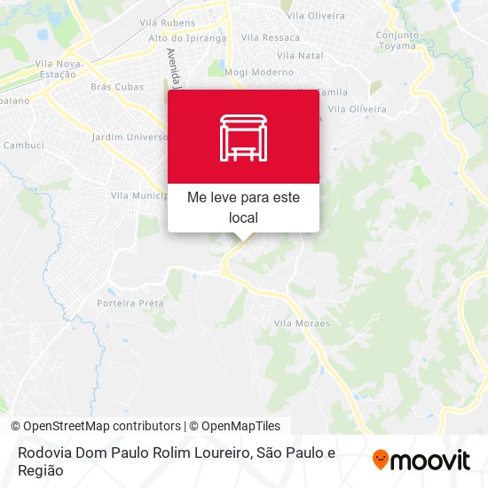 Rodovia Dom Paulo Rolim Loureiro mapa