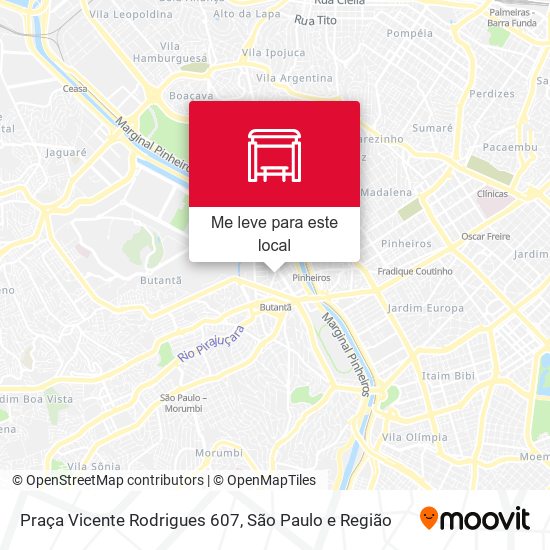 Praça Vicente Rodrigues 607 mapa