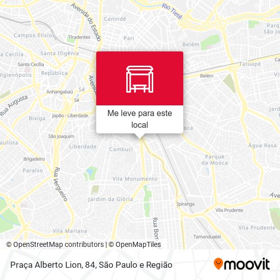 Praça Alberto Lion, 84 mapa