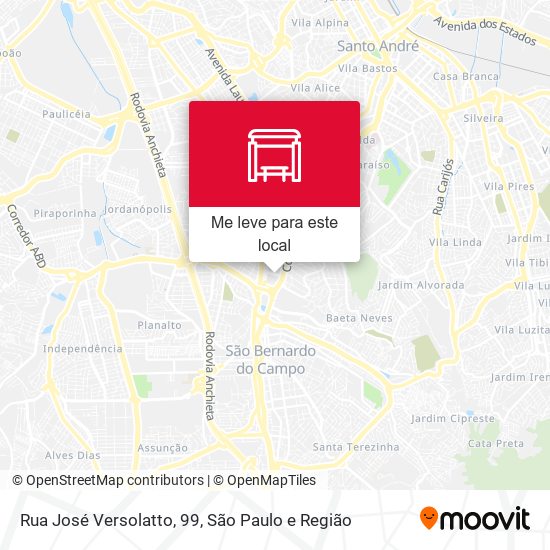 Rua José Versolatto, 99 mapa