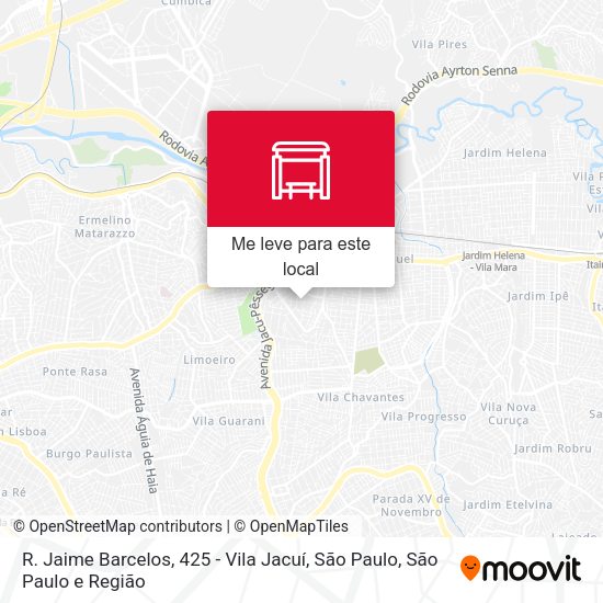 R. Jaime Barcelos, 425 - Vila Jacuí, São Paulo mapa