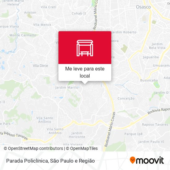 Parada Policlínica mapa