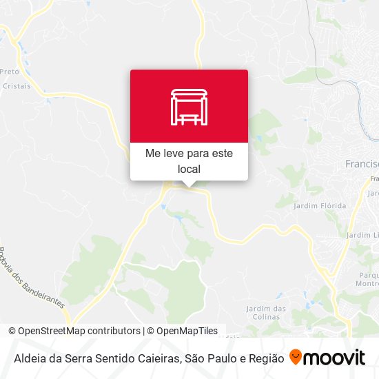 Aldeia da Serra Sentido Caieiras mapa