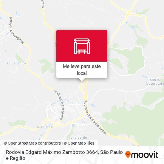 Rodovia Edgard Máximo Zambotto 3664 mapa