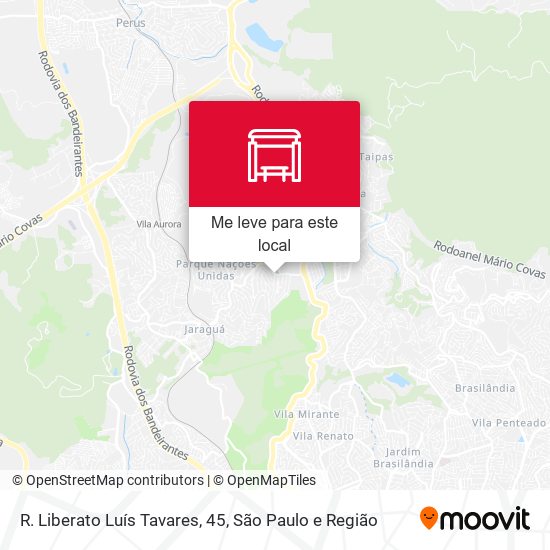 R. Liberato Luís Tavares, 45 mapa