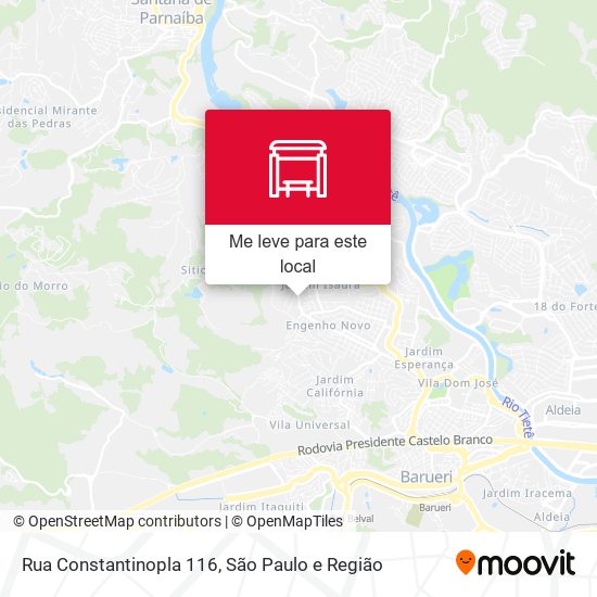 Rua Constantinopla 116 mapa