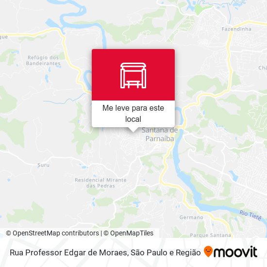 Rua Professor Edgar de Moraes mapa
