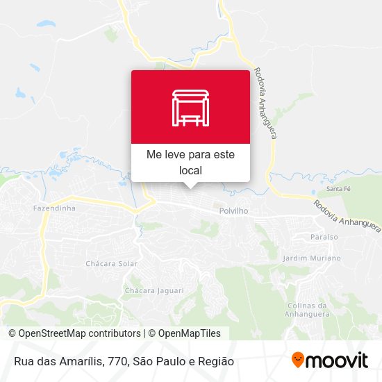 Rua das Amarílis, 770 mapa