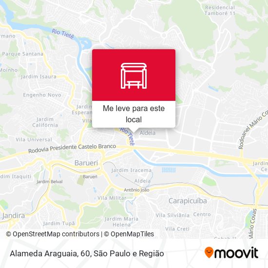 Alameda Araguaia, 60 mapa