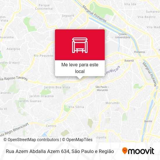 Rua Azem Abdalla Azem 634 mapa