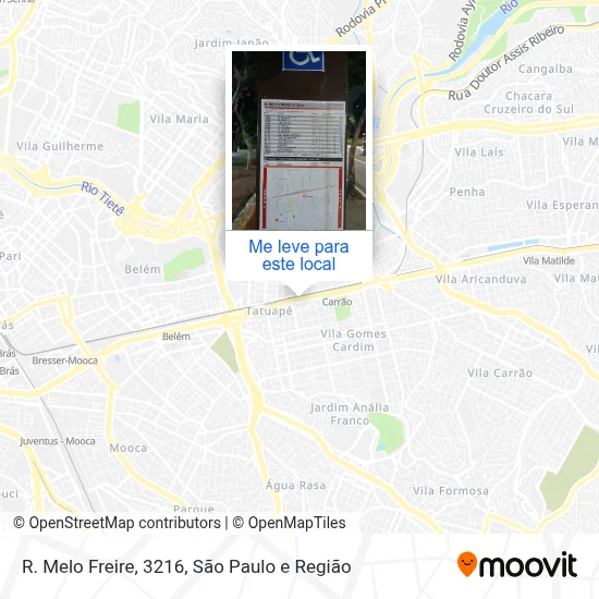 R. Melo Freire, 3216 mapa