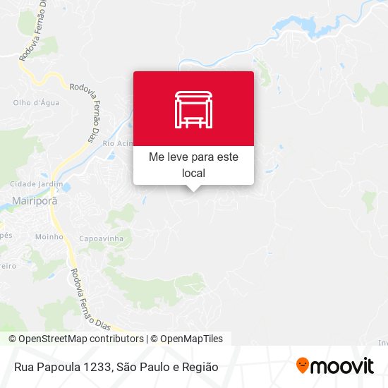 Rua Papoula 1233 mapa