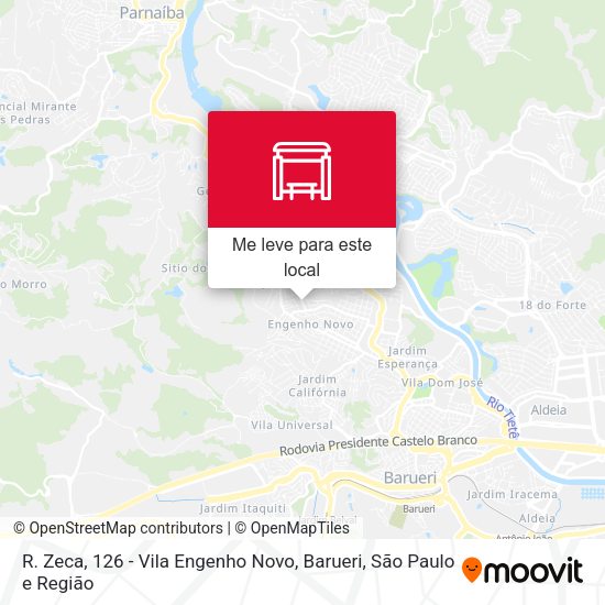 R. Zeca, 126 - Vila Engenho Novo, Barueri mapa