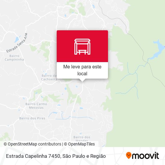 Estrada Capelinha 7450 mapa
