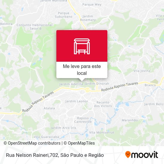 Rua Nelson Raineri,702 mapa