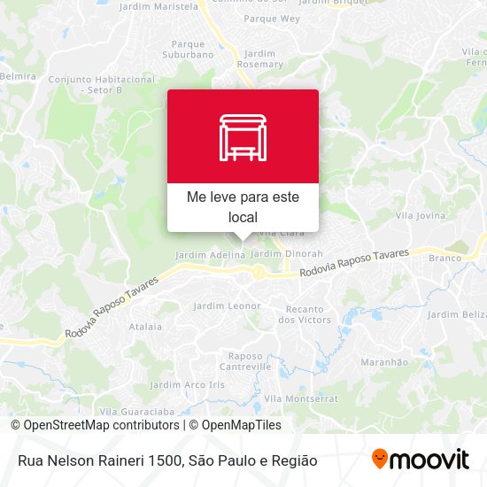 Rua Nelson Raineri 1500 mapa