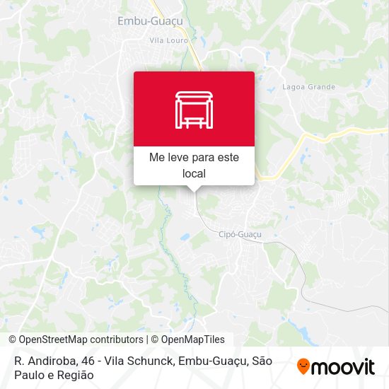 R. Andiroba, 46 - Vila Schunck, Embu-Guaçu mapa