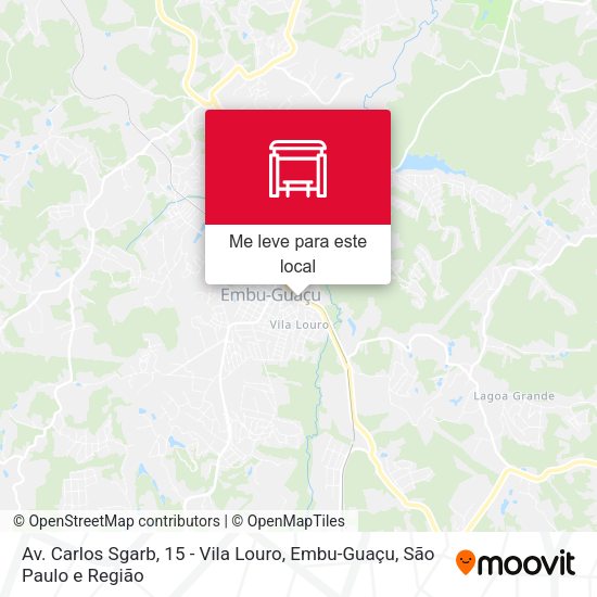 Av. Carlos Sgarb, 15 - Vila Louro, Embu-Guaçu mapa