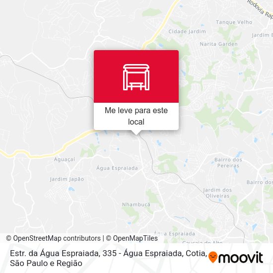 Estr. da Água Espraiada, 335 - Água Espraiada, Cotia mapa