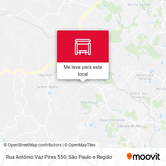Rua Antônio Vaz Píres 550 mapa