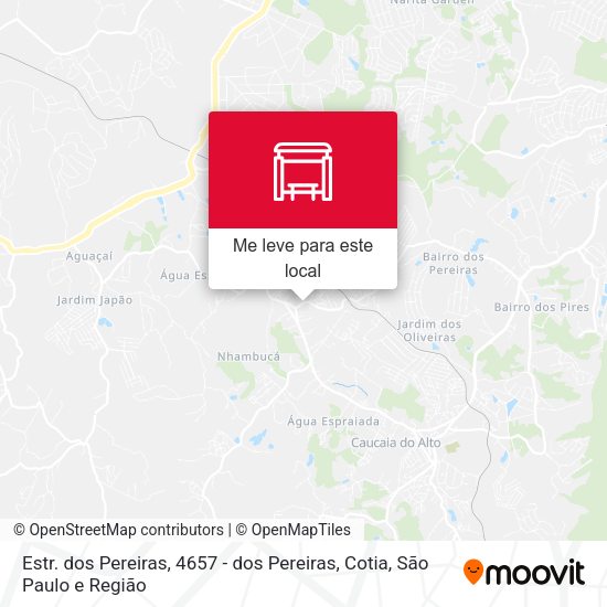 Estr. dos Pereiras, 4657 - dos Pereiras, Cotia mapa