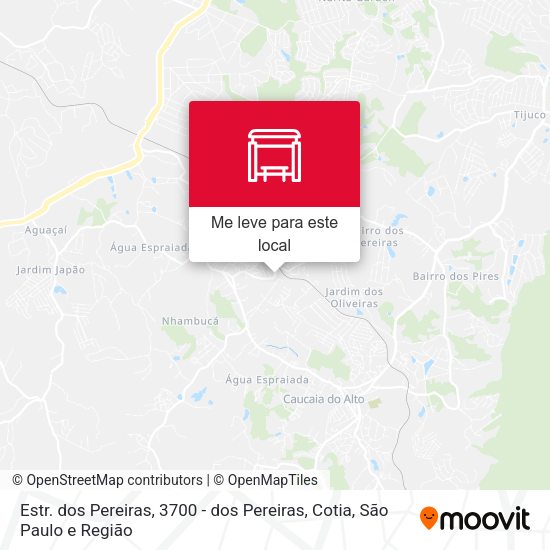 Estr. dos Pereiras, 3700 - dos Pereiras, Cotia mapa