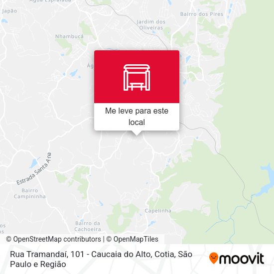 Rua Tramandaí, 101 - Caucaia do Alto, Cotia mapa