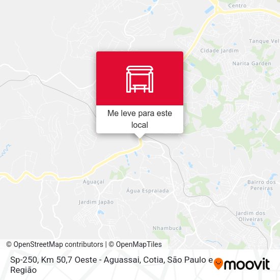 Sp-250, Km 50,7 Oeste - Aguassai, Cotia mapa