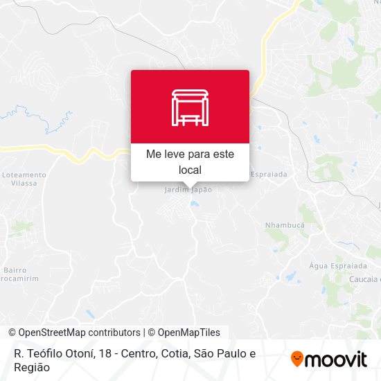 R. Teófilo Otoní, 18 - Centro, Cotia mapa