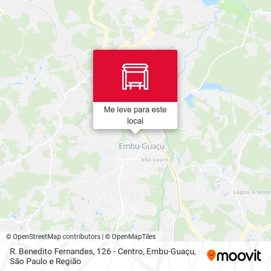 R. Benedito Fernandes, 126 - Centro, Embu-Guaçu mapa