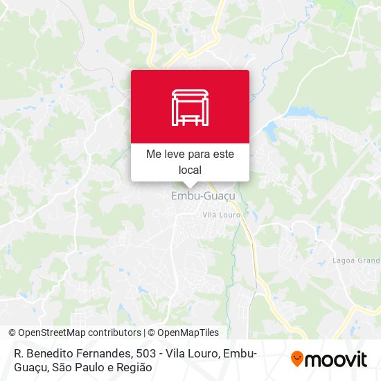 R. Benedito Fernandes, 503 - Vila Louro, Embu-Guaçu mapa