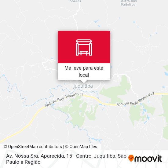 Av. Nossa Sra. Aparecida, 15 - Centro, Juquitiba mapa