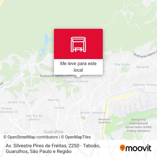 Av. Silvestre Pires de Freitas, 2250 - Taboão, Guarulhos mapa