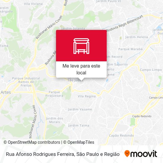 Rua Afonso Rodrigues Ferreira mapa
