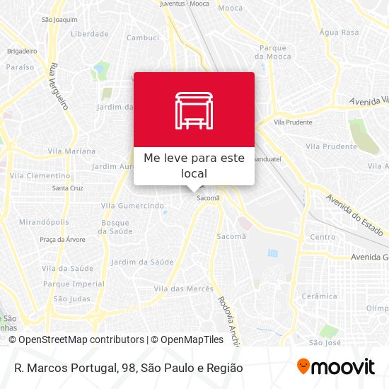 R. Marcos Portugal, 98 mapa