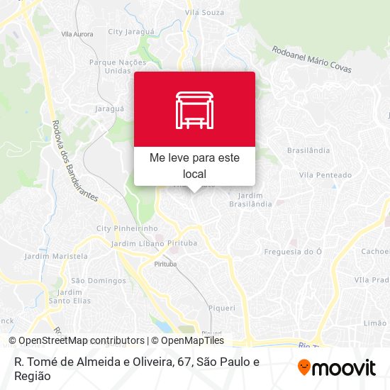 R. Tomé de Almeida e Oliveira, 67 mapa