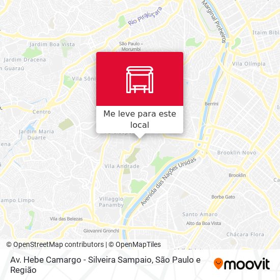 Av. Hebe Camargo - Silveira Sampaio mapa