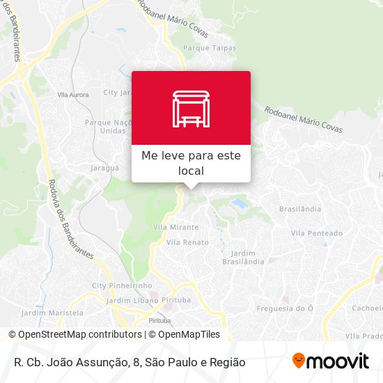 R. Cb. João Assunção, 8 mapa