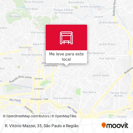 R. Vitório Mazzei, 35 mapa