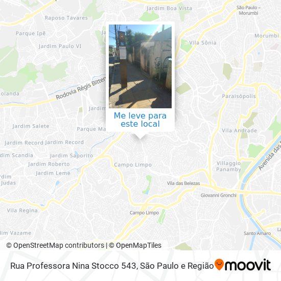 Rua Professora Nina Stocco 543 mapa